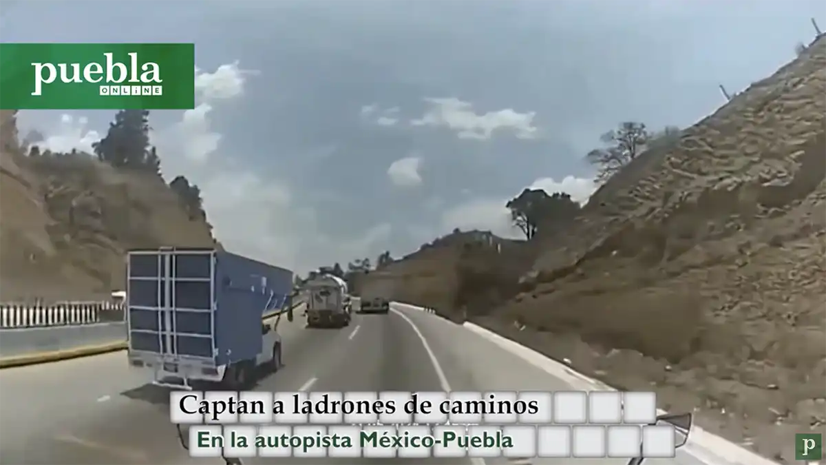 Captan a ladrones de caminos en la autopista México Puebla